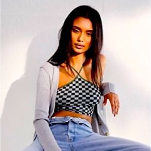 Double Checkin' Crop - WORE ONCE!